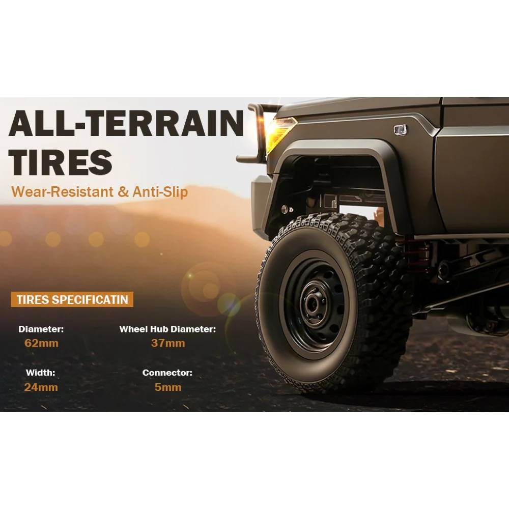 MN Model 1/12 Toyota LC79 4WD RC Crawler RTR (Grey) - Image 11