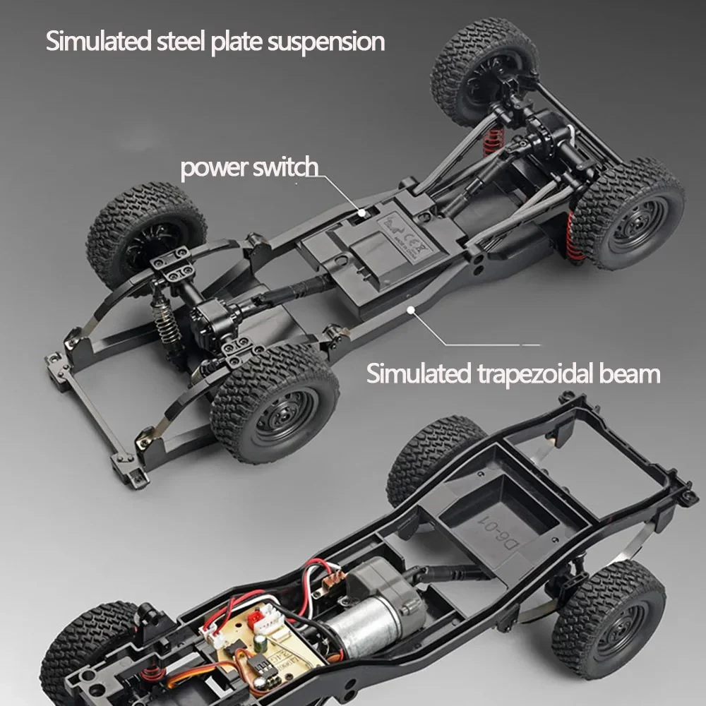 MN Model 1/12 Toyota LC79 4WD RC Crawler RTR (Yellow) - Image 3