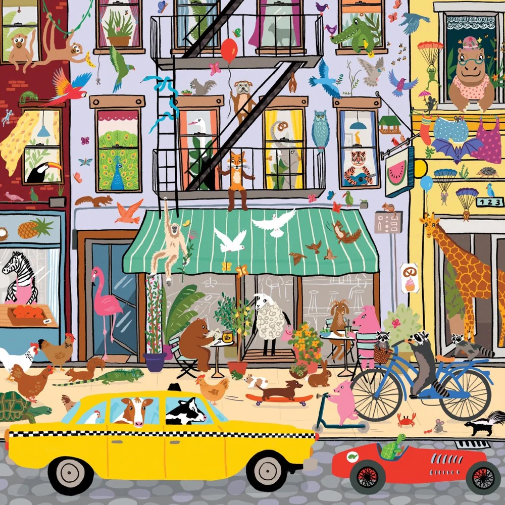 Mudpuppy Critter City 500pc Jigsaw Puzzle - Image 2