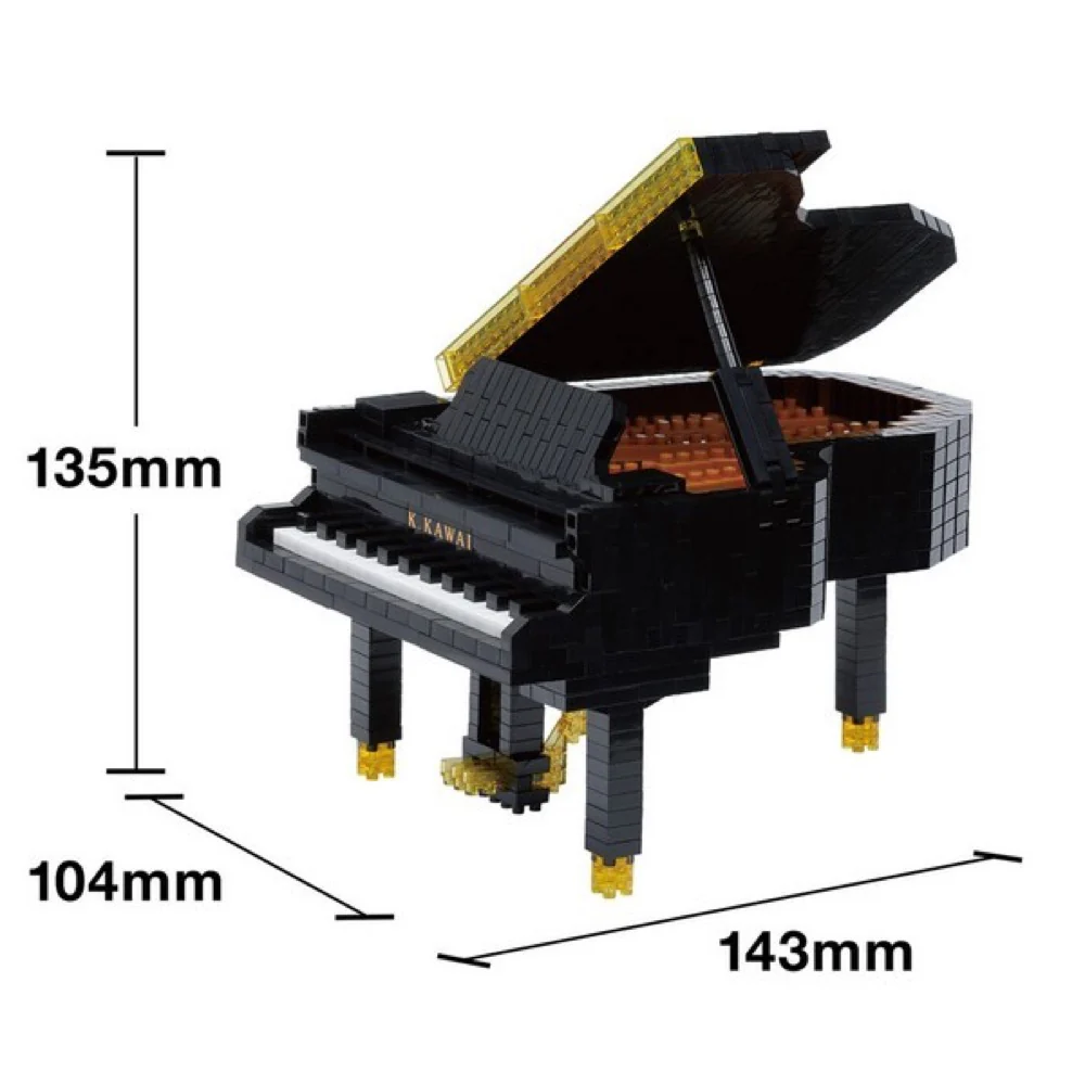 Nanoblock NBM-055 DX Kawai Grand Piano - Image 3