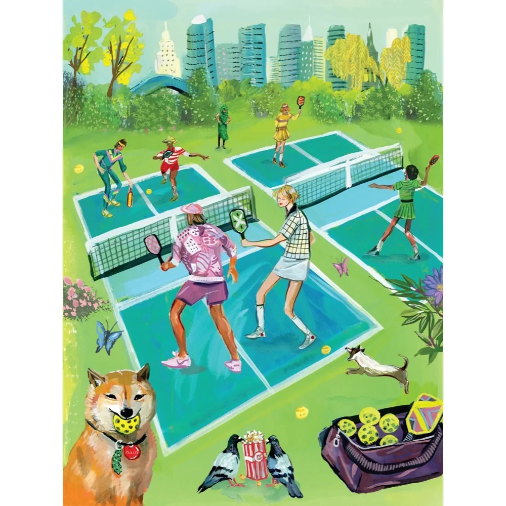 New York Puzzle Company Puzzle Pickleball 500pc Jigsaw Puzzle - Image 3