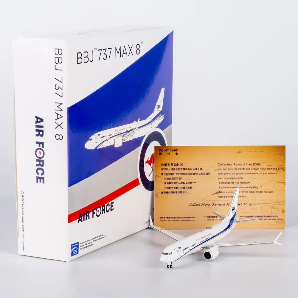 NG Models 88036 1/400 Royal Australian Air Force (RAAF) Boeing B737 Max 8 BBJ A62-002 - Image 8