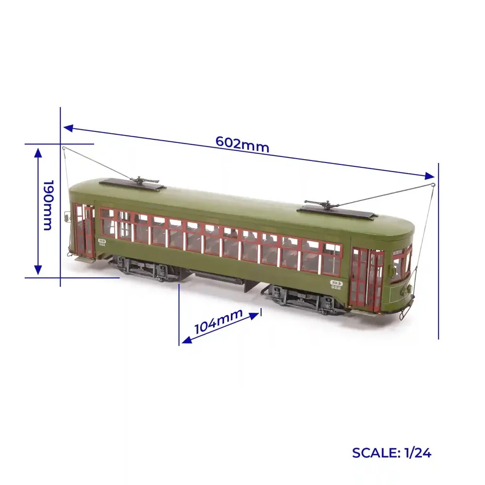 OcCre 1/24 New Orleans Streetcar Model Kit - Image 2