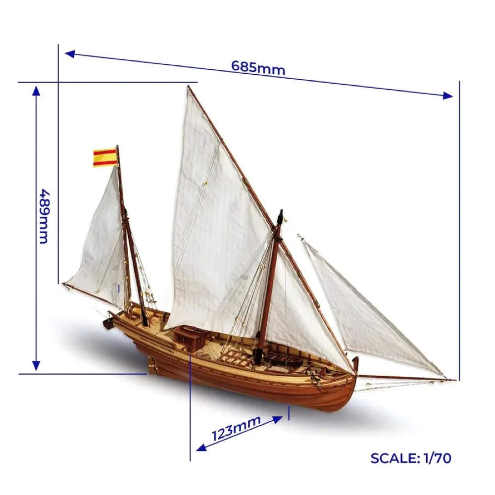OcCre 12001 1/70 San Juan Wooden Model Ship Kit - Image 7