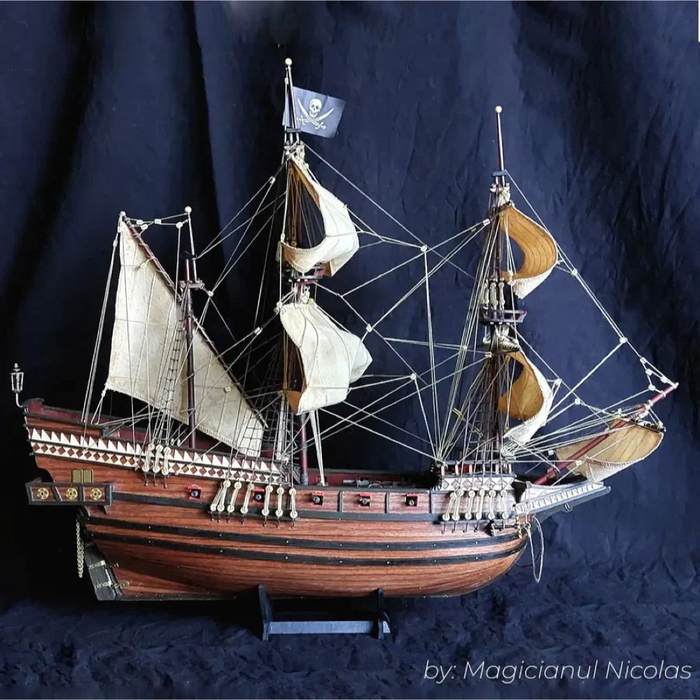 OcCre 12002 1/100 Buccaneer Wooden Model Ship Kit - Image 6