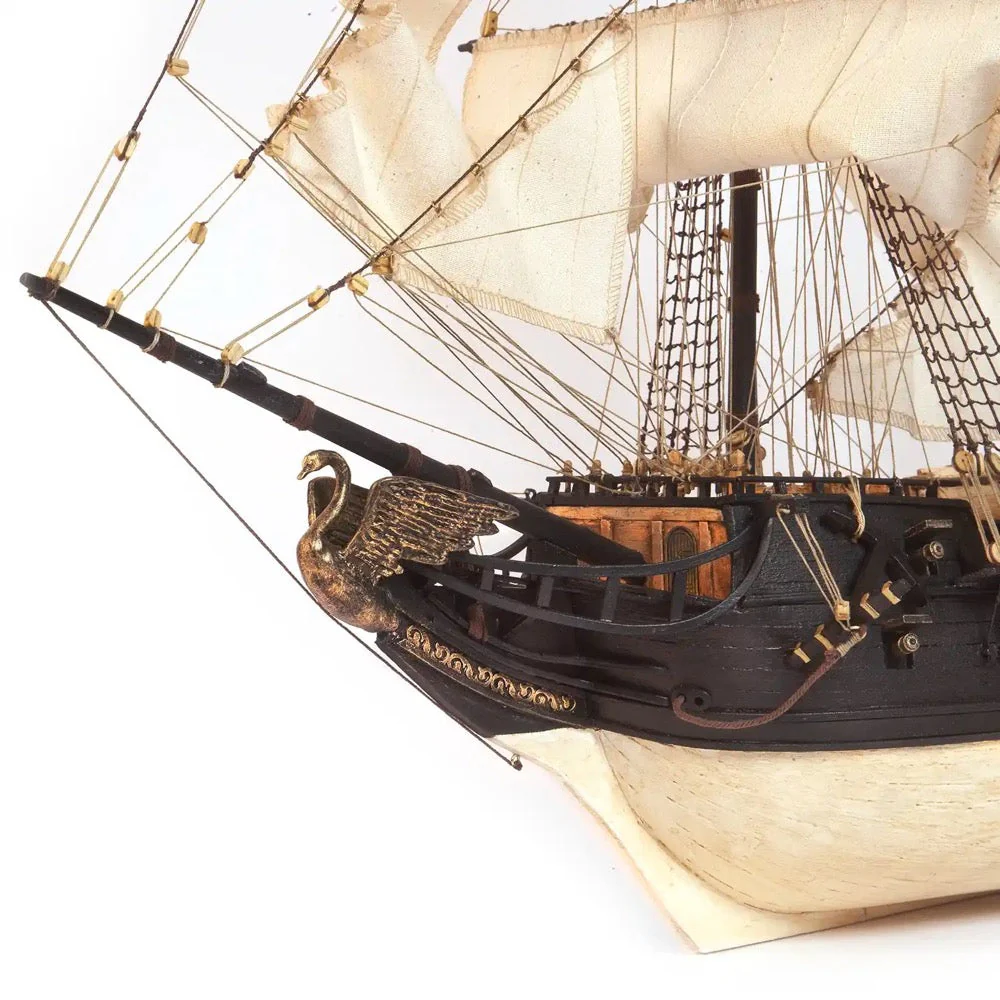 OcCre 12012 1/75 The Black Swan Wooden Model Pirate Ship Kit - Image 9