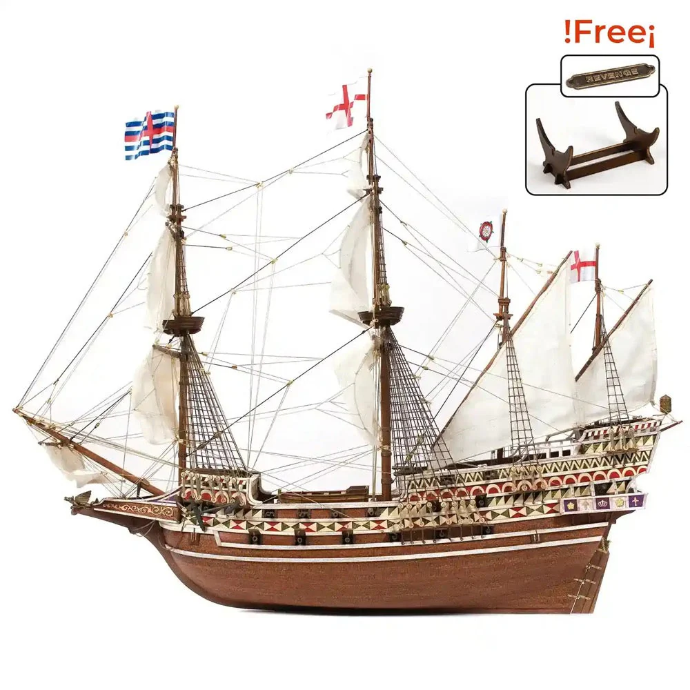 OcCre 13004 1/85 HMS Revenge Wooden Model Ship Kit - Image 2