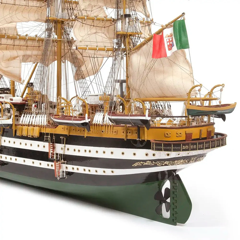OcCre 15006 1/100 Amerigo Vespucci Wooden Model Ship Kit - Image 9