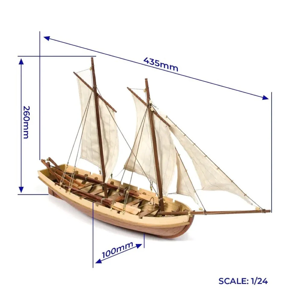 OcCre 52003 1/24 Bounty Wooden Model Boat Kit - Image 11