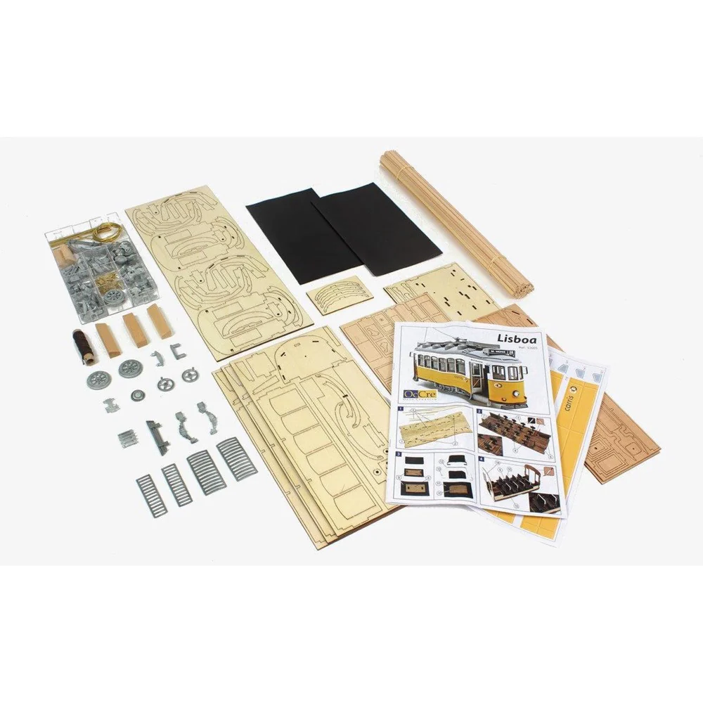 OcCre 53005 1/24 Lisboa Tram Wooden Model Kit - Image 5