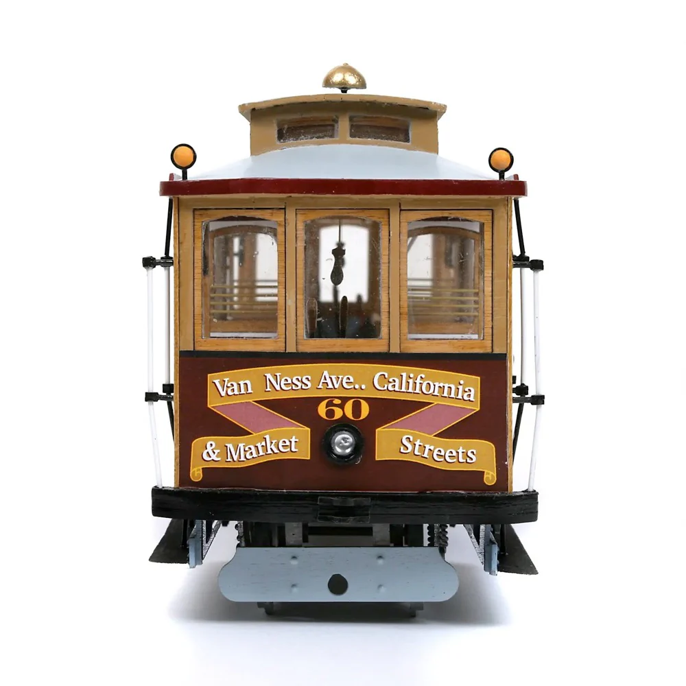 OcCre 53007 1/24 San Francisco Tram Wooden Model Kit - Image 4