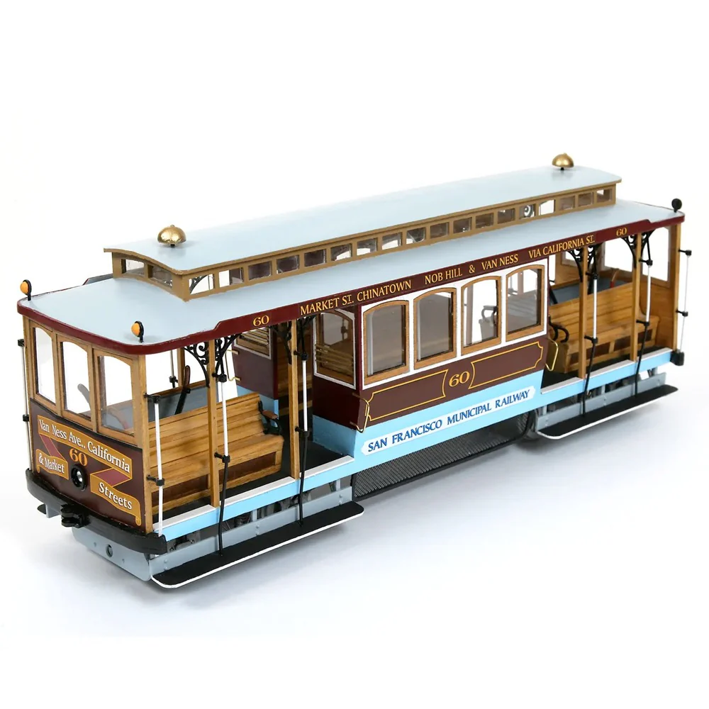 OcCre 53007 1/24 San Francisco Tram Wooden Model Kit - Image 5