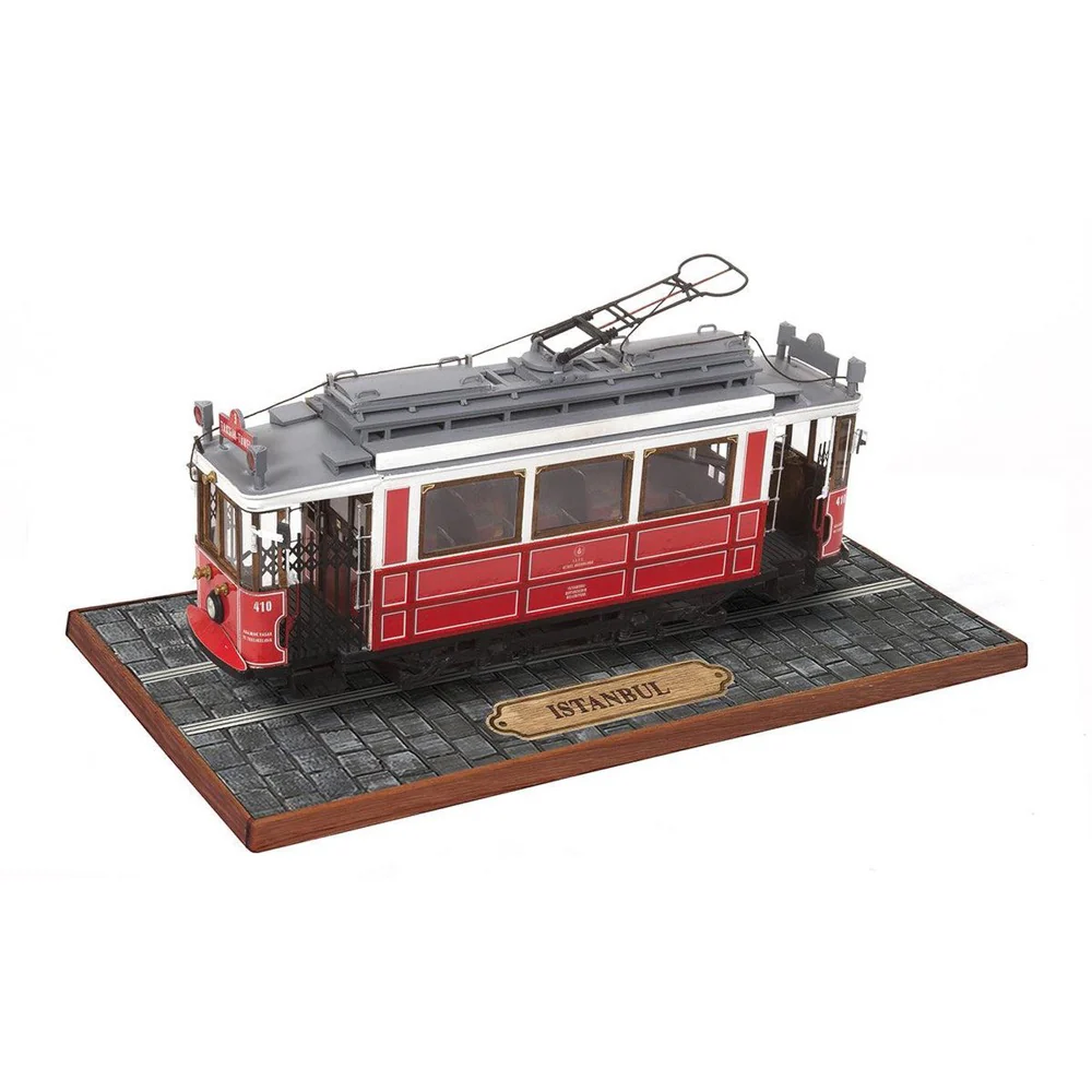 OcCre 53010 1/24 Istanbul Tram Wooden Model Kit - Image 10