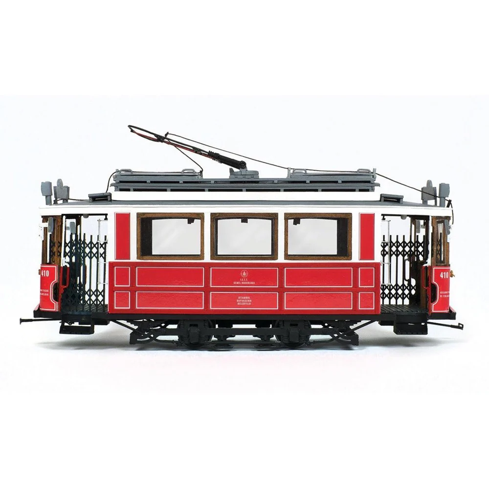 OcCre 53010 1/24 Istanbul Tram Wooden Model Kit - Image 4