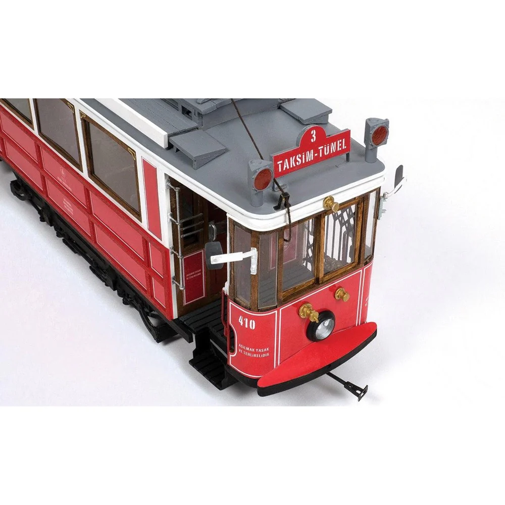OcCre 53010 1/24 Istanbul Tram Wooden Model Kit - Image 5