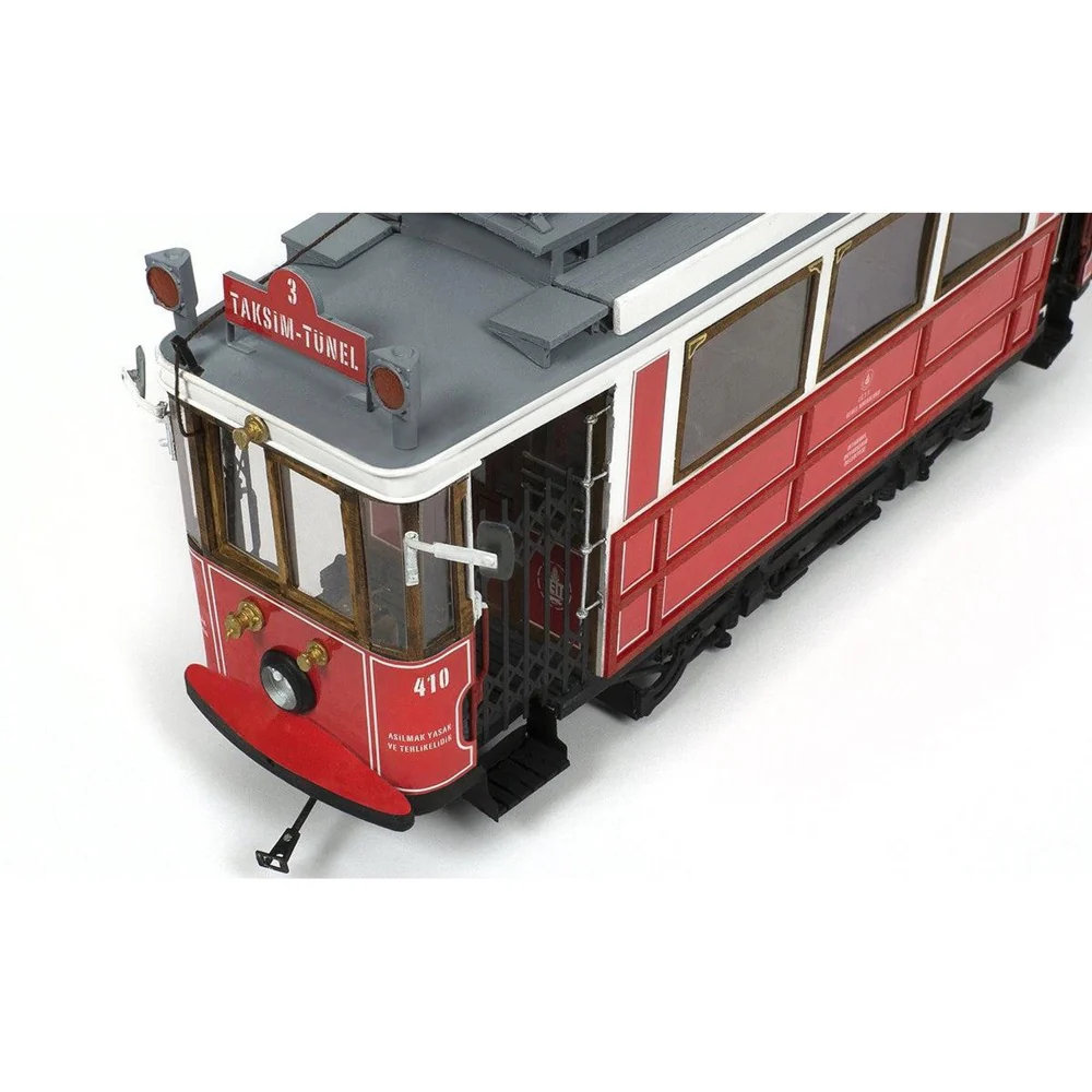 OcCre 53010 1/24 Istanbul Tram Wooden Model Kit - Image 7