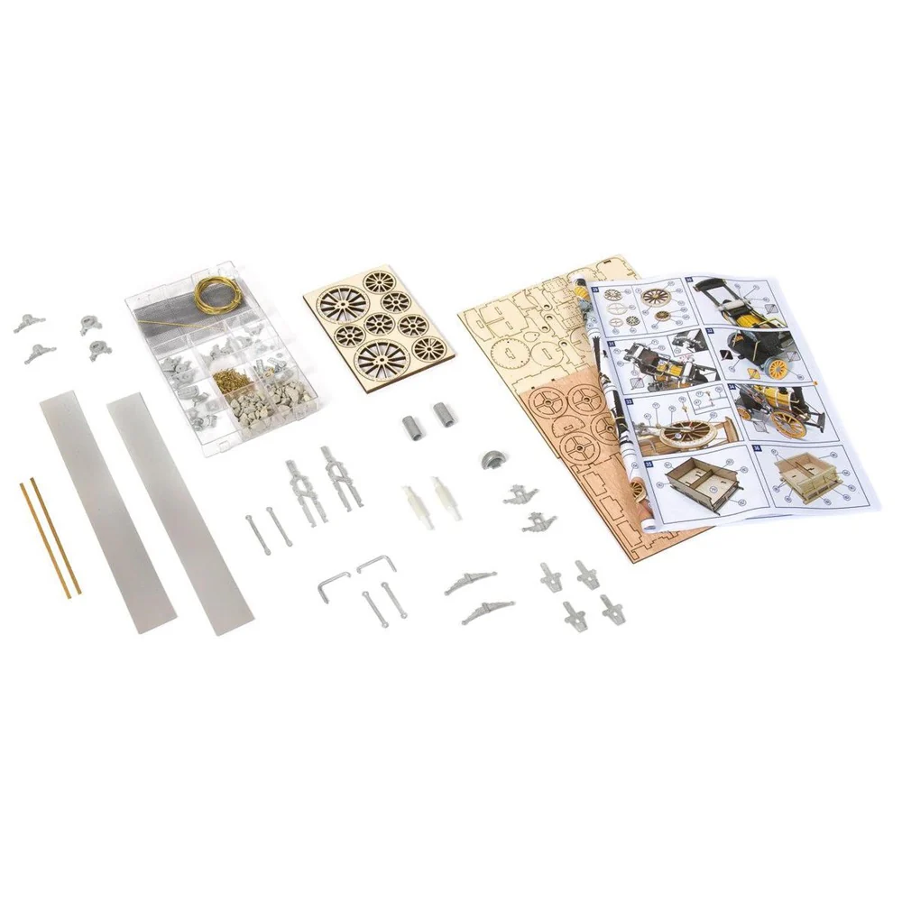 OcCre 54000 1/24 Rocket Train Wooden Model Kit - Image 5
