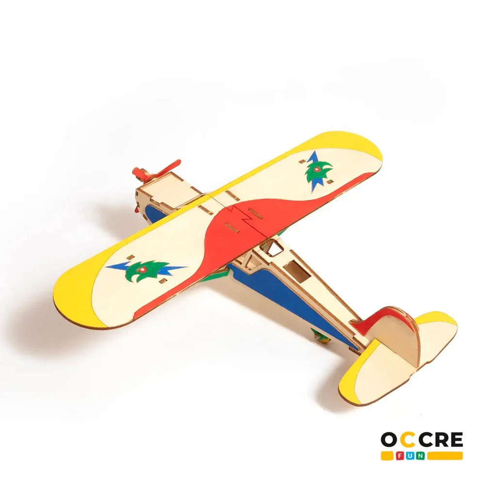 OcCre Fun Falcon Airplane Model Kit for Kids - Image 4