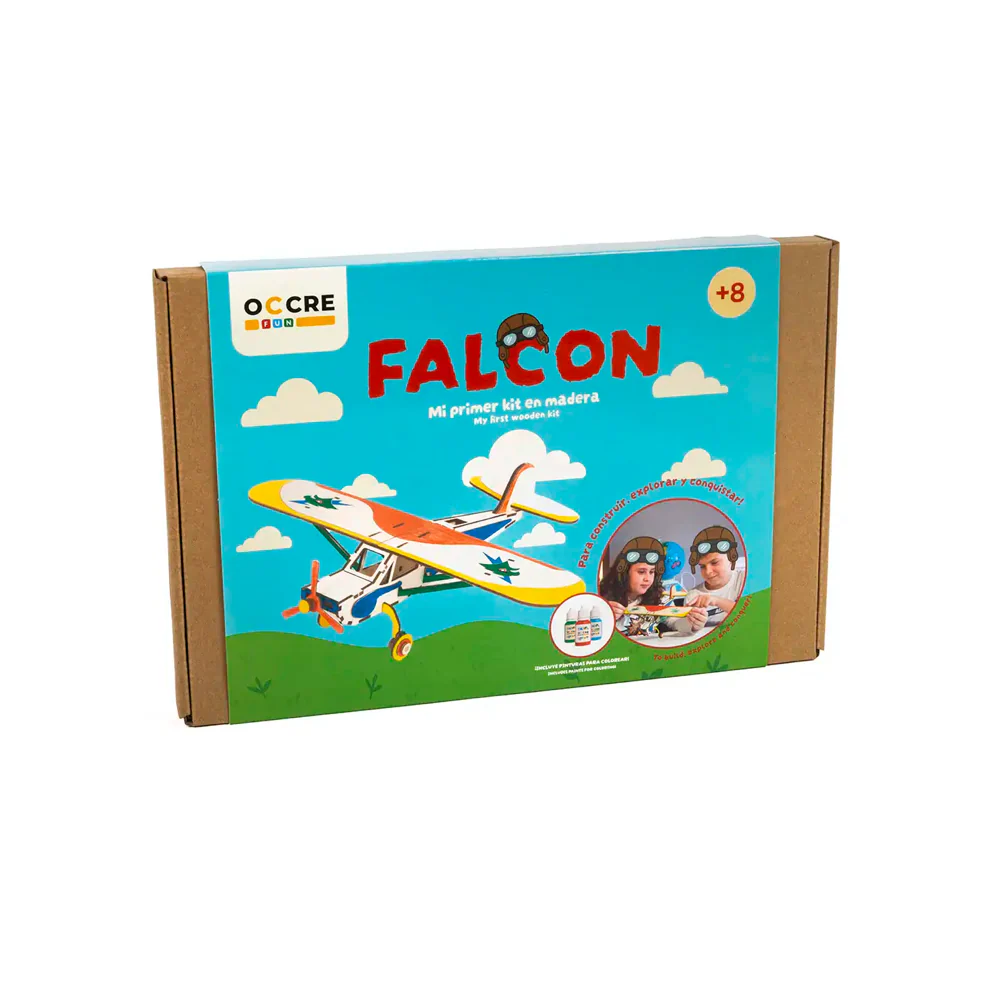 OcCre Fun Falcon Airplane Model Kit for Kids - Image 6