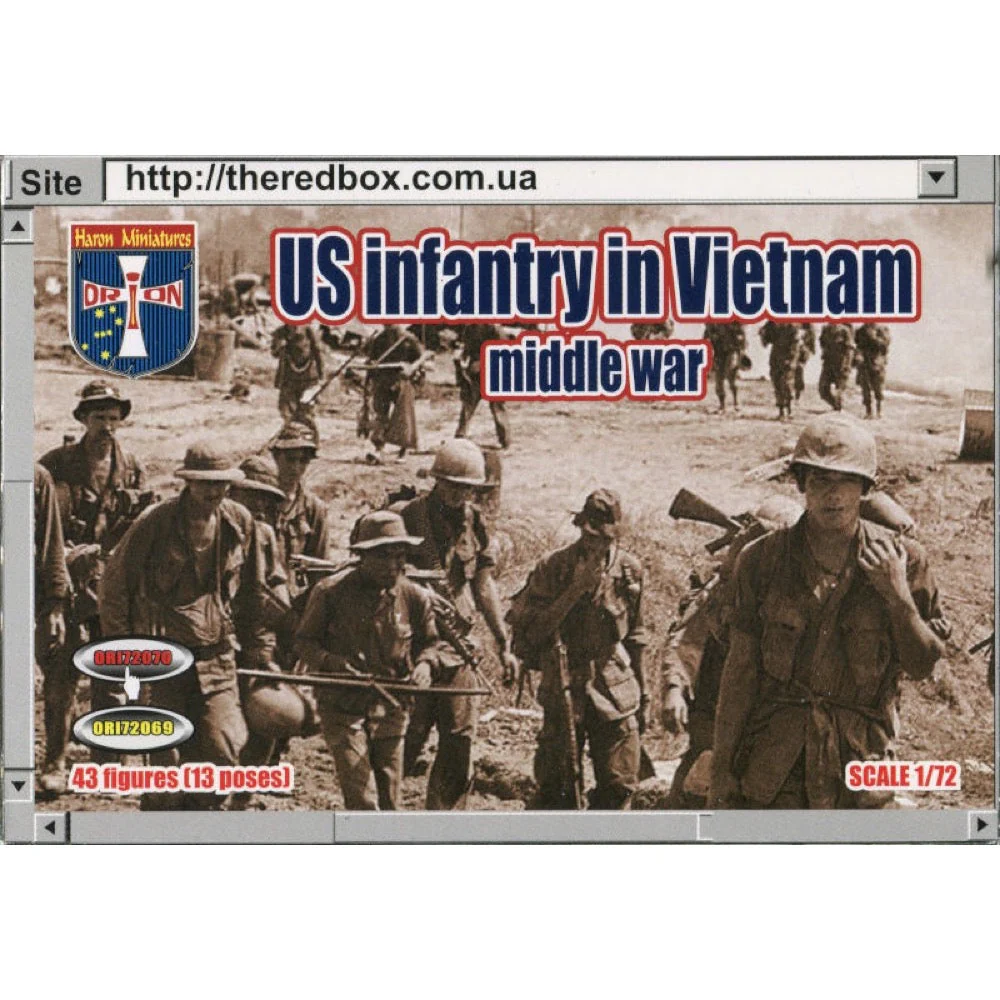 Orion Figures 070 1/72 Vietnam war US Infantry in Vietnam