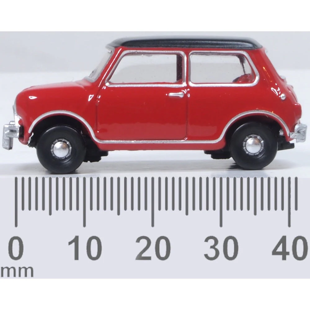 Oxford 76MN012 1/76 Austin Cooper Mini Tartan Red/Black - Image 6