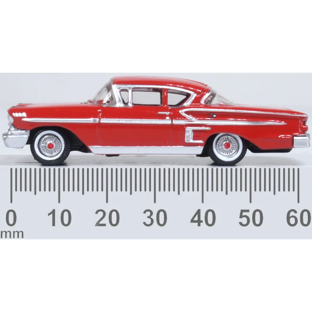 Oxford 87CIS58003 1/87 1958 Chevrolet Impala Sports Coupe Rio Red - Image 6