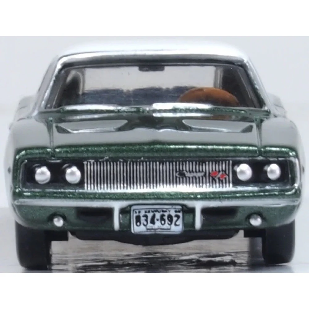 Oxford 87DC68005 1/87 1968 Dodge Charger Racing Green/White - Image 4