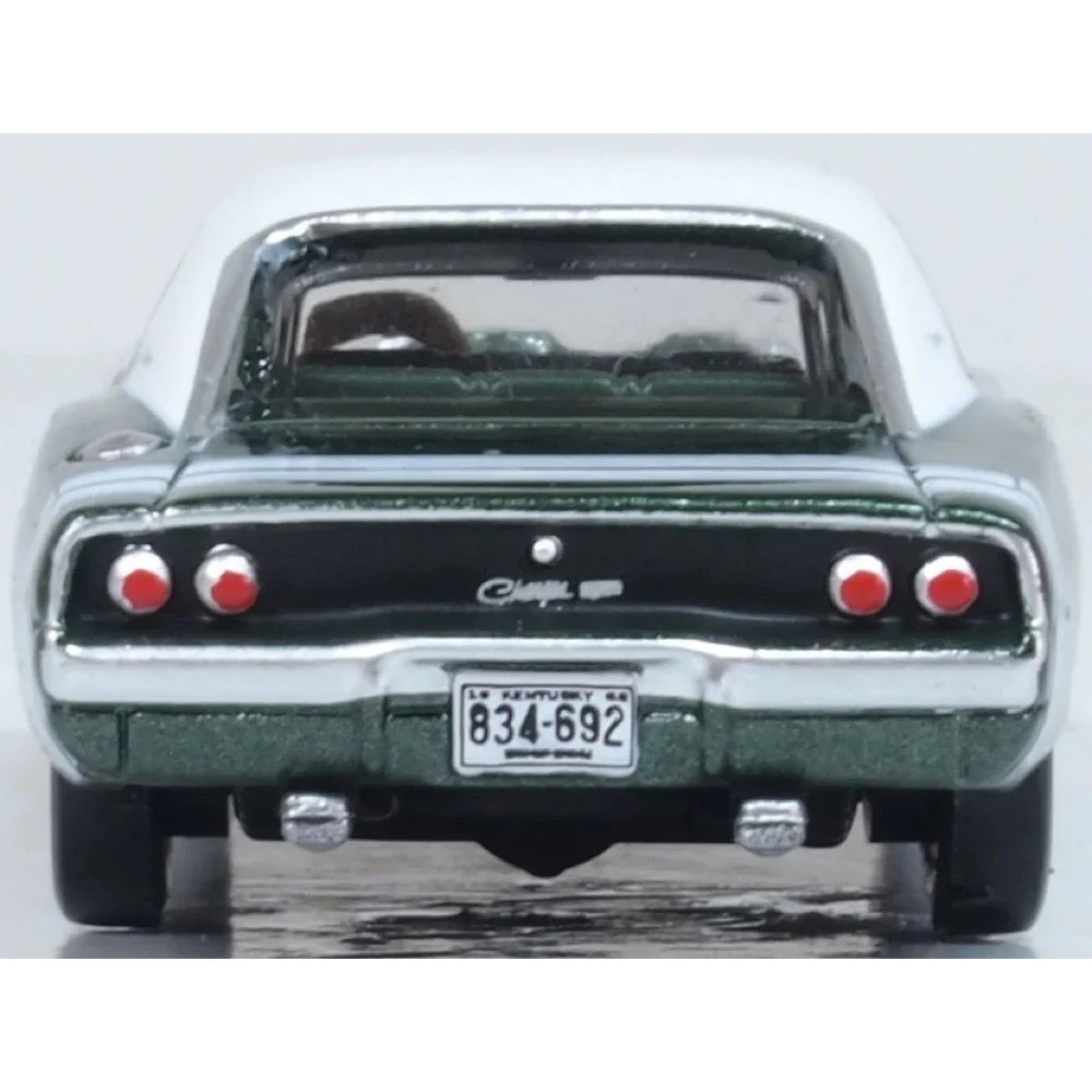 Oxford 87DC68005 1/87 1968 Dodge Charger Racing Green/White - Image 5