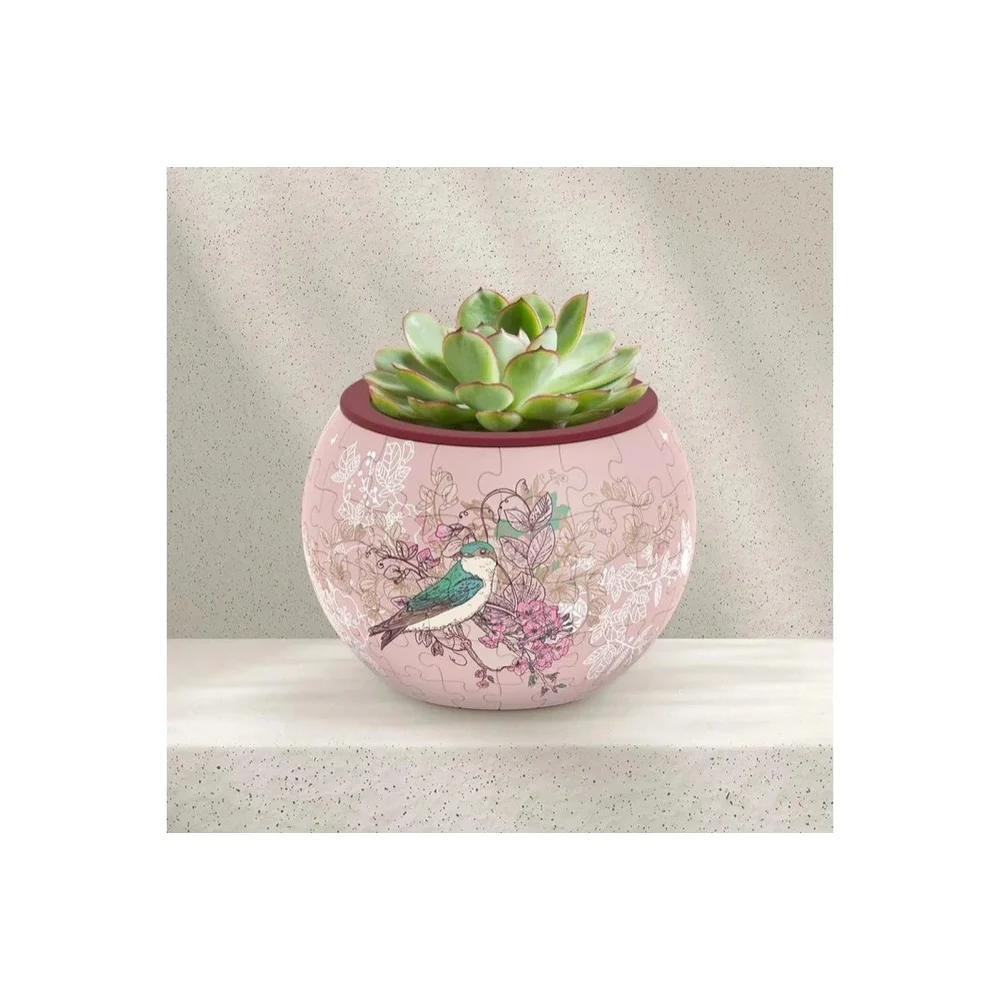 Piece Relax Flowerpot Singing Birds & Flowers 3D Puzzle - Image 5