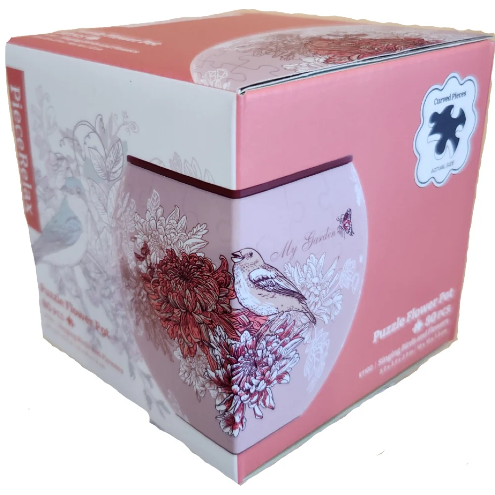 Piece Relax Flowerpot Singing Birds & Flowers 3D Puzzle - Image 7