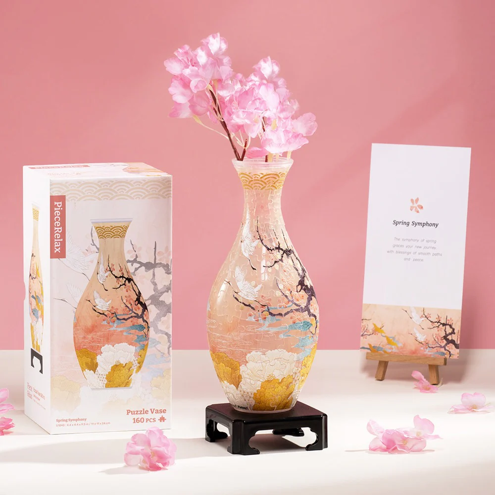 Piece Relax Vase Touch Art Spring Harmony 3D Puzzle - Image 4