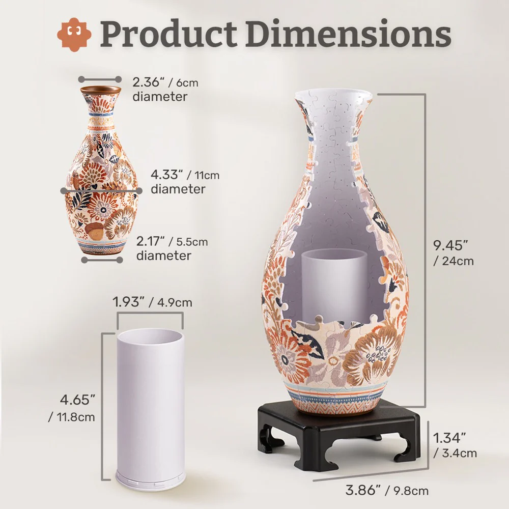 Piece Relax Vase Touch Art Spring Harmony 3D Puzzle - Image 6