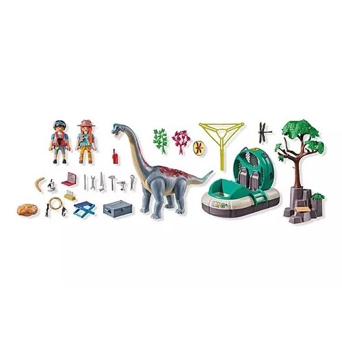 Playmobil 71819 Brachiosaurus with Hovercraft - Image 5
