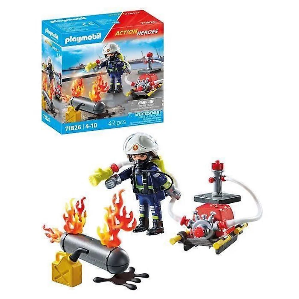 Playmobil 71826 Firefighter with Water Pump - Image 5