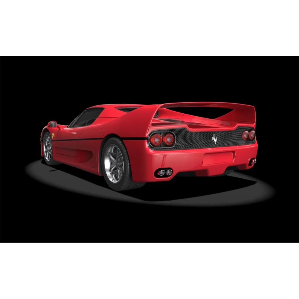 Pocher Ferrari F50 Rosso Corsa Red 1/8 Metal Diecast Model Kit - Image 3