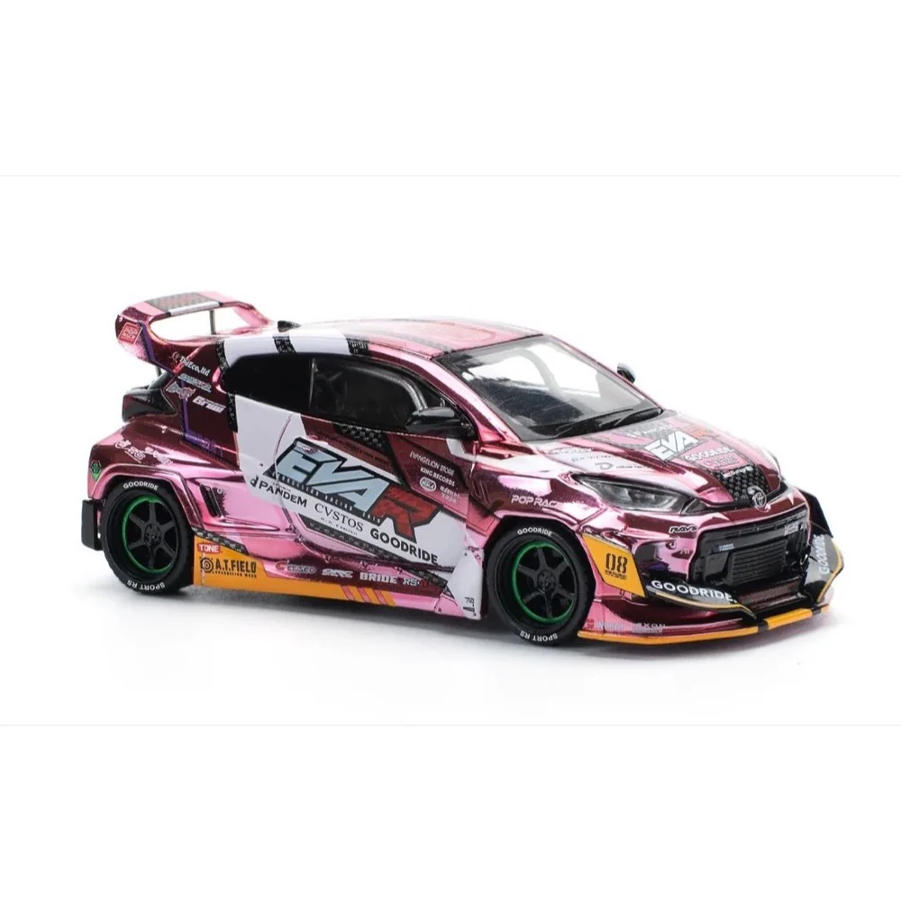 Pop Race 64-0220 1/64 Eva RT Production Modelcustom Type-08 Goodride GR Yaris - Image 2