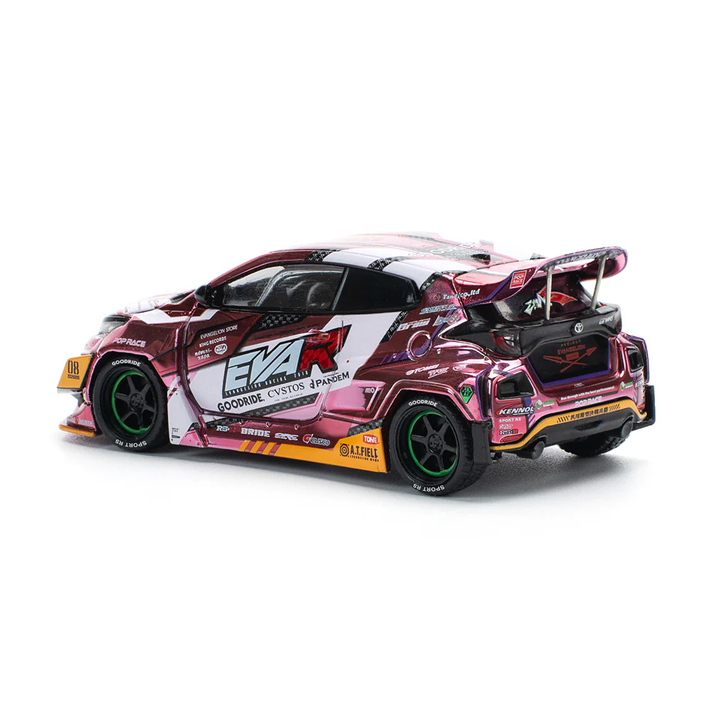Pop Race 64-0220 1/64 Eva RT Production Modelcustom Type-08 Goodride GR Yaris - Image 3