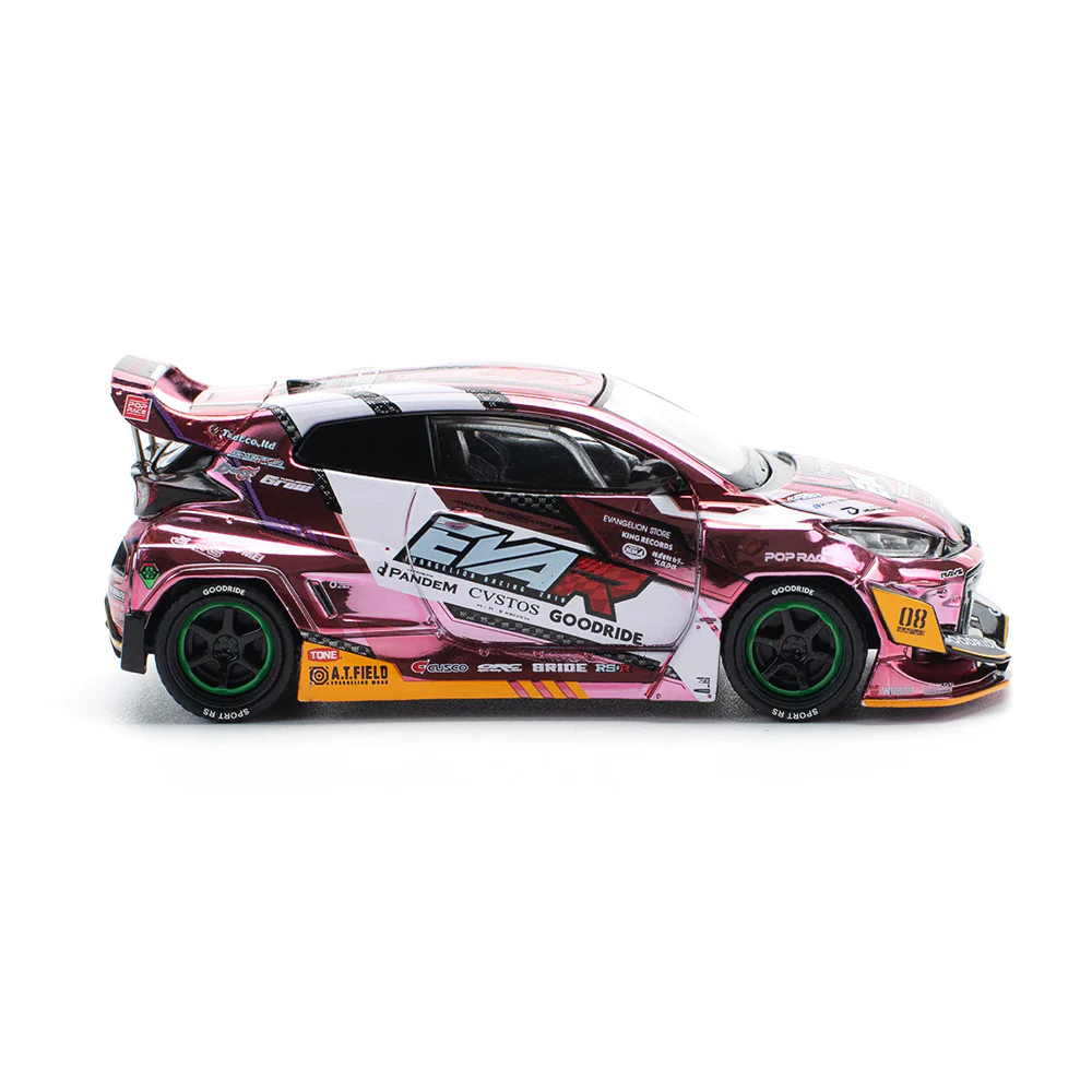 Pop Race 64-0220 1/64 Eva RT Production Modelcustom Type-08 Goodride GR Yaris - Image 4