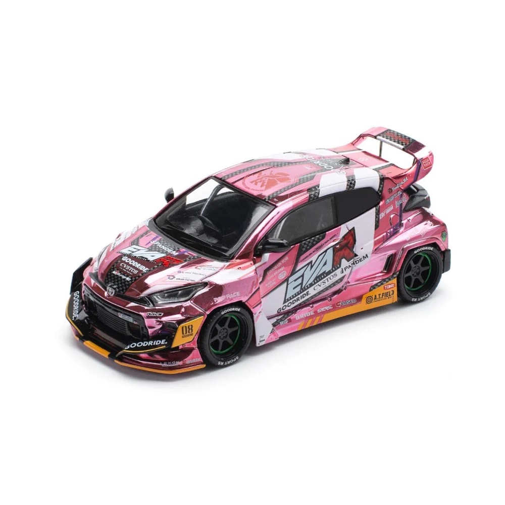 Pop Race 64-0220 1/64 Eva RT Production Modelcustom Type-08 Goodride GR Yaris - Image 5