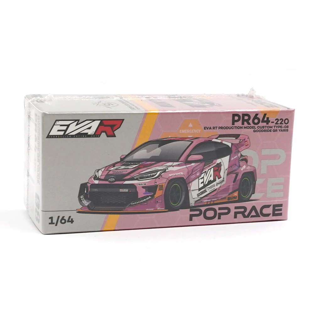 Pop Race 64-0220 1/64 Eva RT Production Modelcustom Type-08 Goodride GR Yaris - Image 7