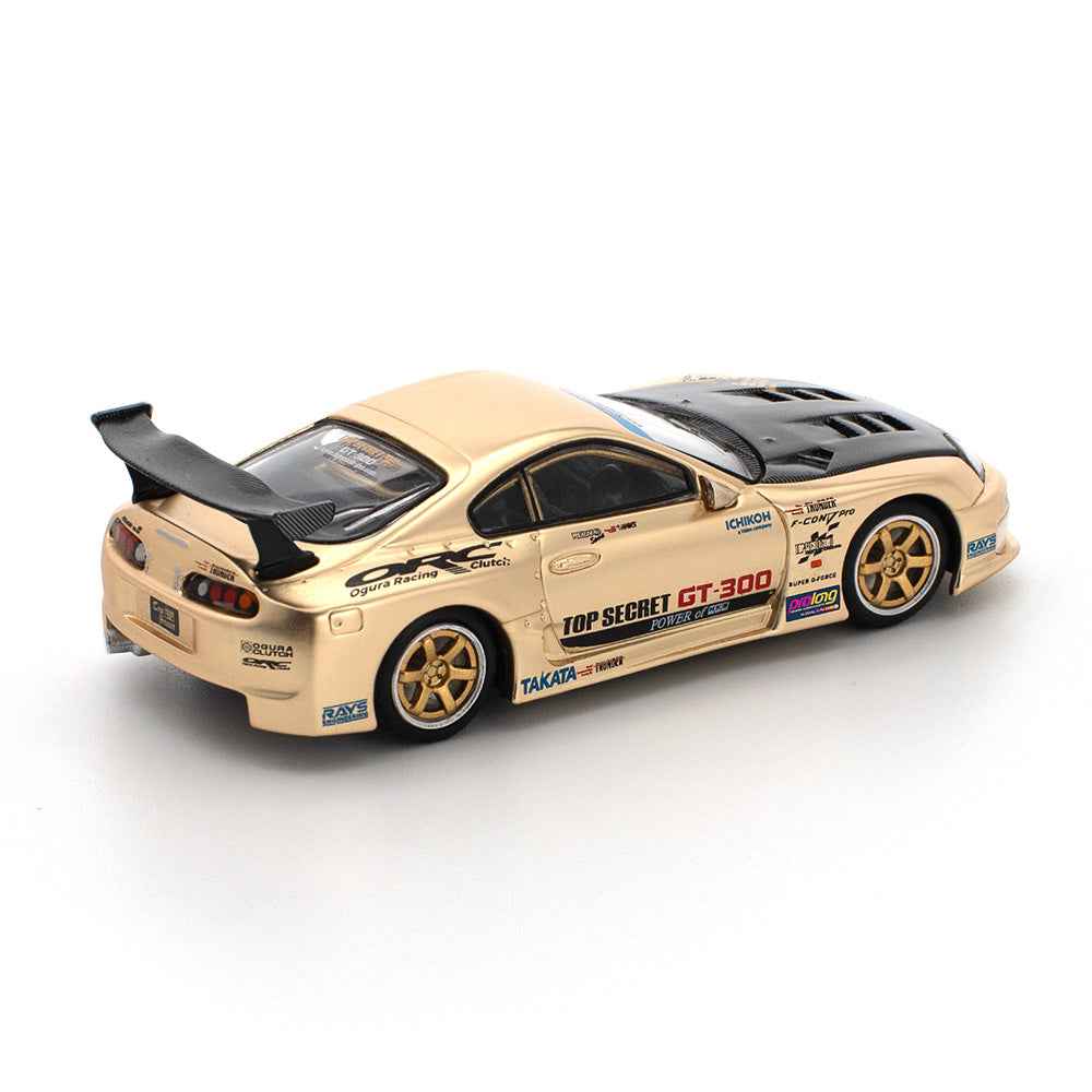 Pop Race 64-0277 1/64 Top Secret GT300 Supra Chrome Gold - Image 3
