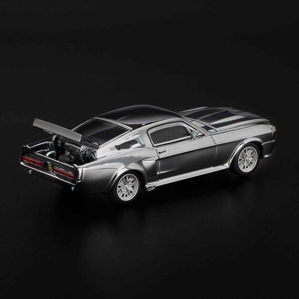 Pop Race 64-0312 1/64 Shelby Mustang GT500 Silver Chrome - Image 2