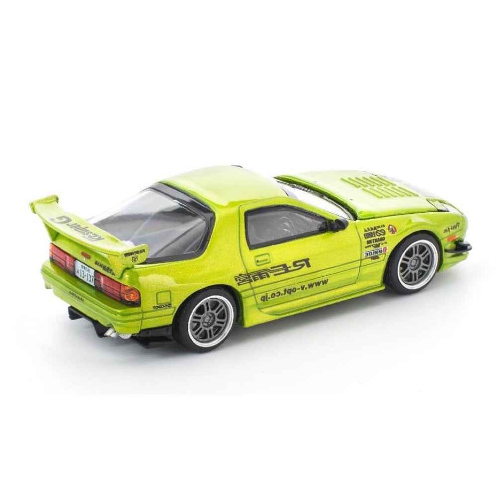 Pop Race 64-0344 1/64 Mazda RX7 FC3S Re-Amemiya Luminous Green - Image 3