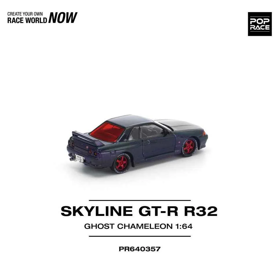 Pop Race 64-0357 1/64 Skyline GT-R R32 Ghost Chameleon - Image 8