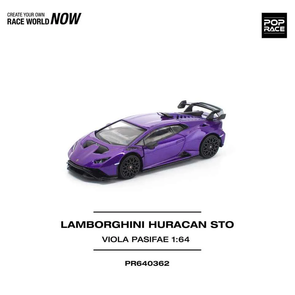 Pop Race 64-0362 1/64 Lamborghini Huracan STO Viola Pasifae - Image 11