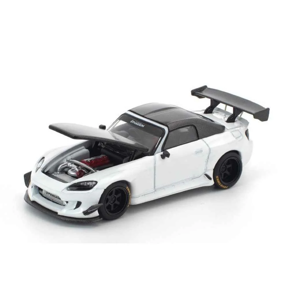 Pop Race 64-0389 1/64 Pandem S2000 Softtop White Tooling Variant - Image 3