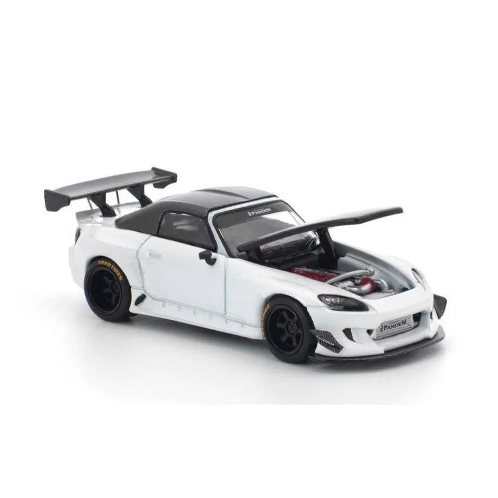 Pop Race 64-0389 1/64 Pandem S2000 Softtop White Tooling Variant - Image 4