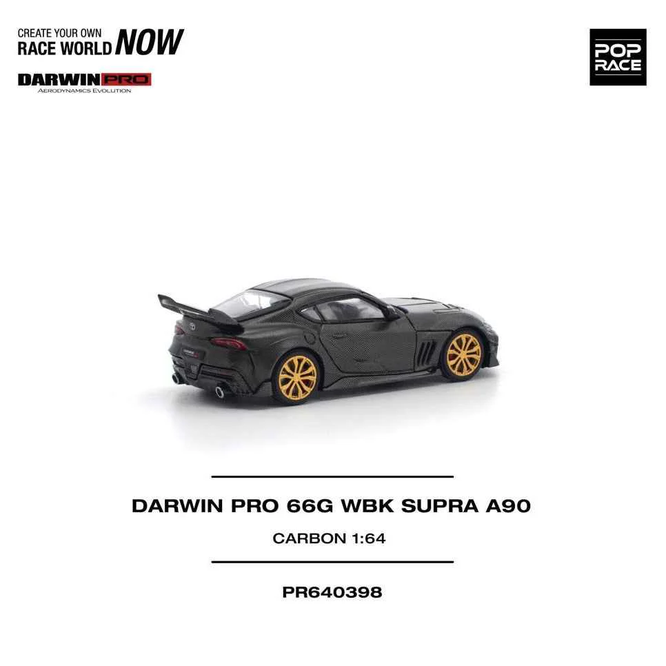 Pop Race 64-0398 1/64 Darwin Pro 66G WBK Supra A90 Carbon Edition - Image 4