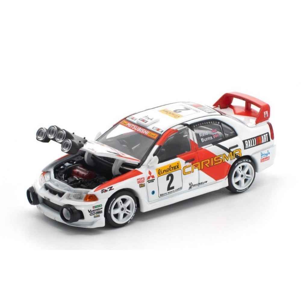 Pop Race 64-0402 1/64 Mitsubishi Lancer Evolution IV 1998 Monte Carlo Rally - Image 3