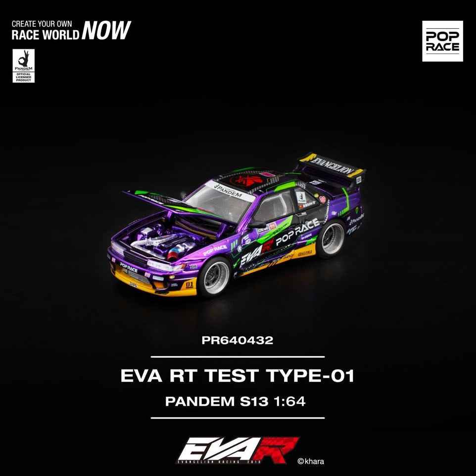 Pop Race 64-043 1/64 Pandem S13 Eva RT Test Type-01 - Image 8